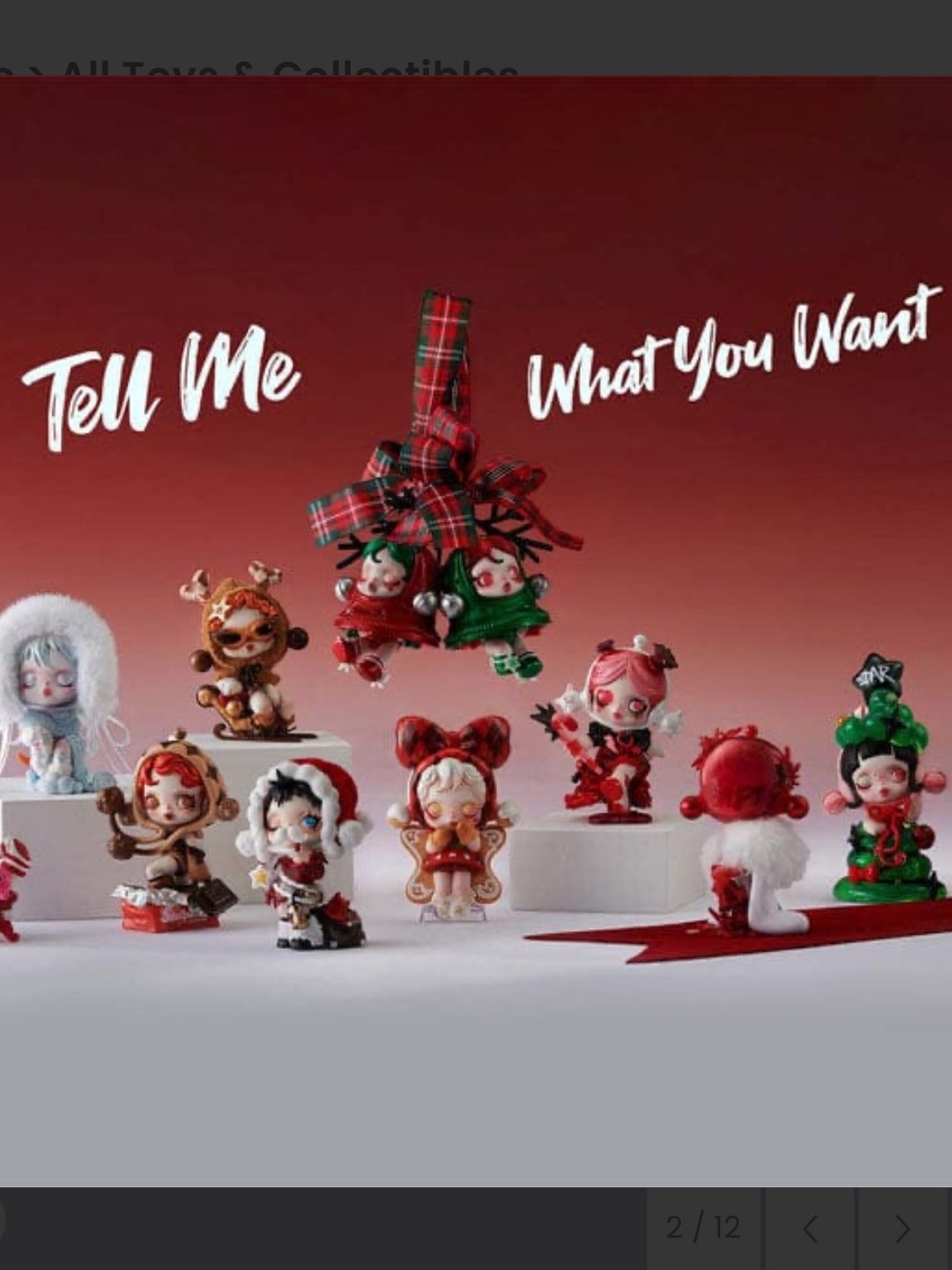 Skullpanda Tell Me What You Want Series “Sweetest Rebel” Christmas Figure - Picture 5 of 13